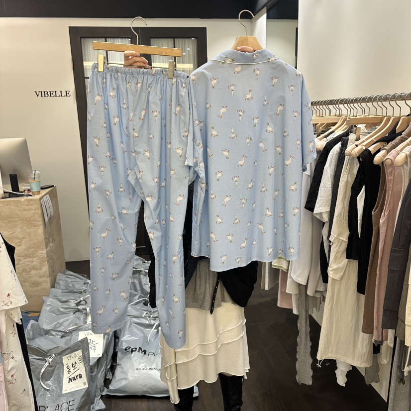 VIBELLE韓國東大門代購女裝新品26春夏26夏季休閑職業睡衣VIBELLE睡衣