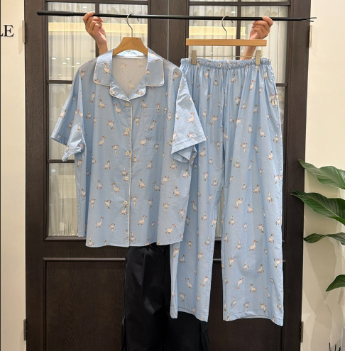 VIBELLE韓國東大門代購女裝新品26春夏26夏季休閑職業睡衣VIBELLE睡衣圖色2