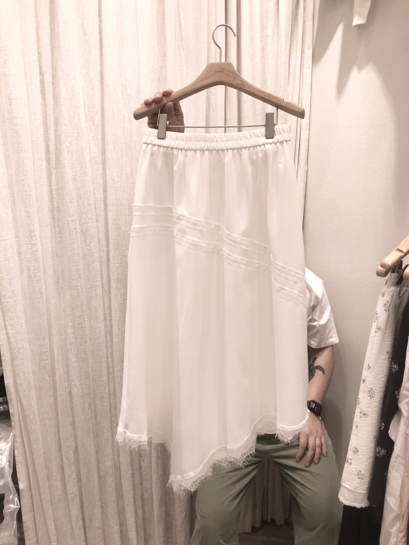 AHOY韓國東大門代購女裝新品時尚半身裙中短裙不對稱蕾絲AHOY半身裙/中短裙圖色1