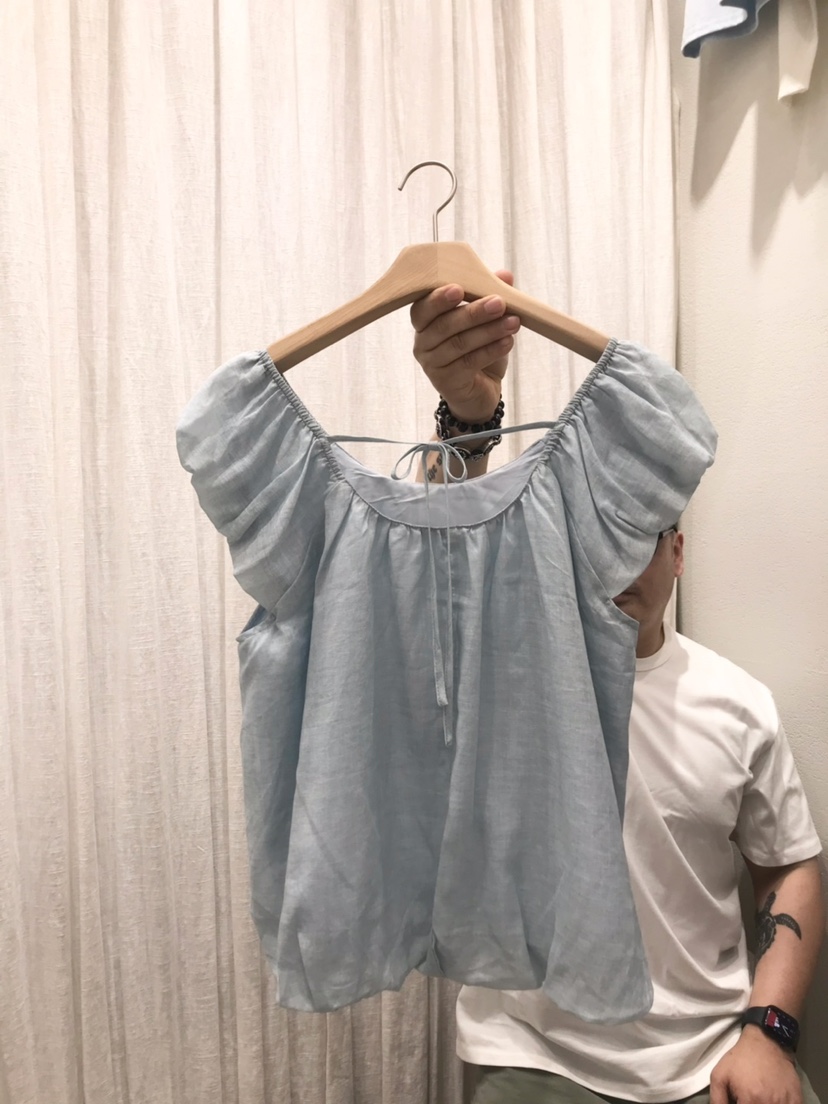 AHOY韓國東大門代購女裝新款推薦職業26夏季襯衫蕾絲衫燈籠AHOY襯衫/蕾絲衫