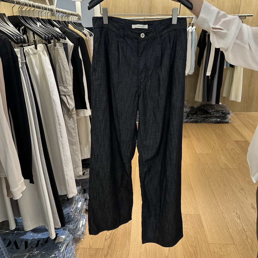 LEFANCY韓國直郵女裝新品26夏季人氣休閑休閑褲不褪色褶裥LEFANCY休閑褲圖色1
