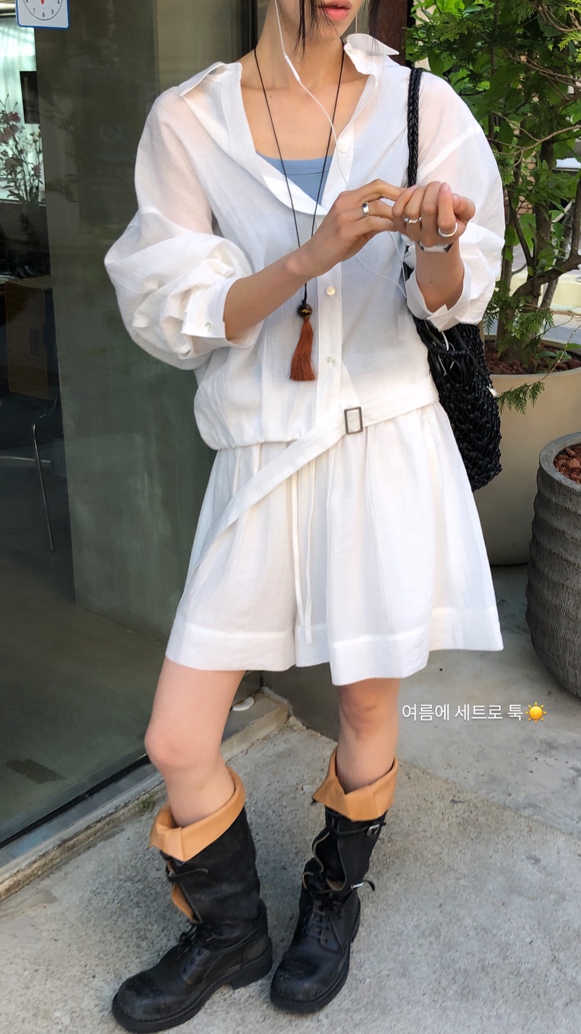 OVER RICH韓國直郵實拍女士新品人氣推薦休閑熱賣26春夏短褲OVER RICH短褲