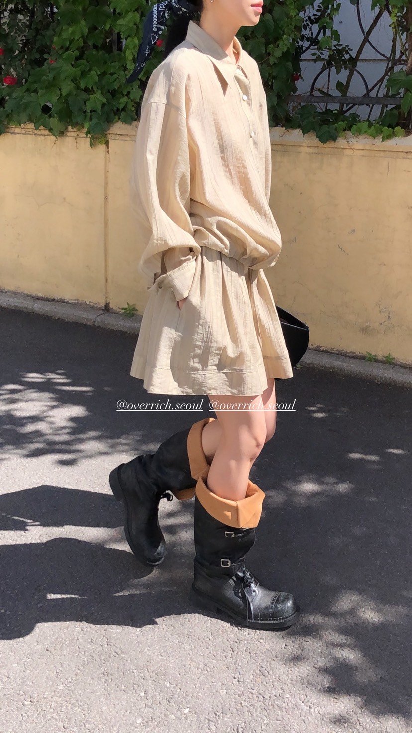 OVER RICH韓國直郵實拍女士新品人氣推薦休閑熱賣26春夏短褲OVER RICH短褲