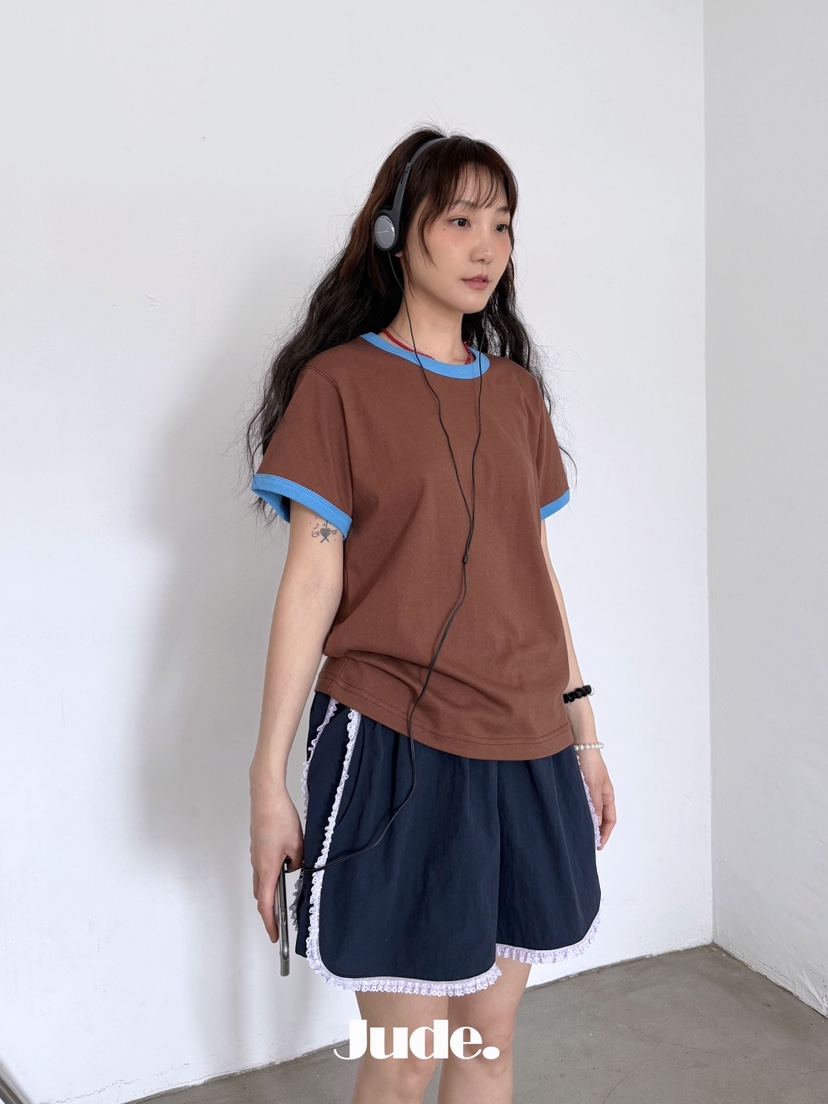 HEYJUDE韓國直郵女裝新款人氣時尚26春夏休閑職業26夏季T恤HEYJUDET恤