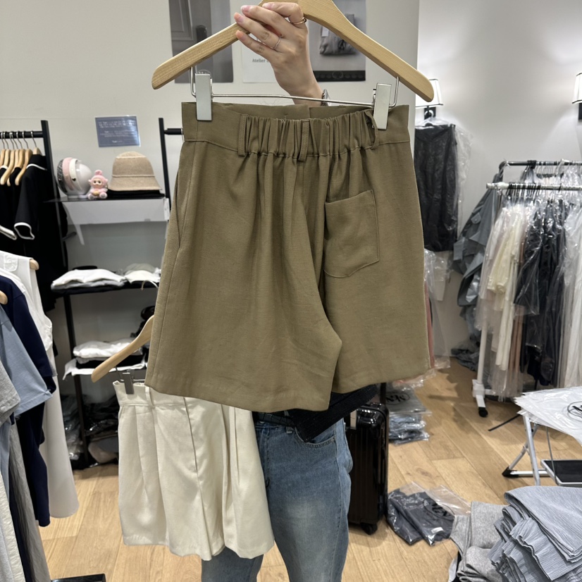 M.G.N韓國直郵女裝新品26春夏時尚職業熱賣推薦短褲亞麻MAGNET短褲