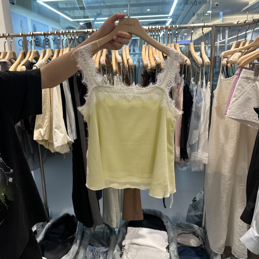 HONG.U韓國直郵女裝新款時尚推薦休閑26春夏熱賣吊帶背心HONG.U吊帶/背心圖色2