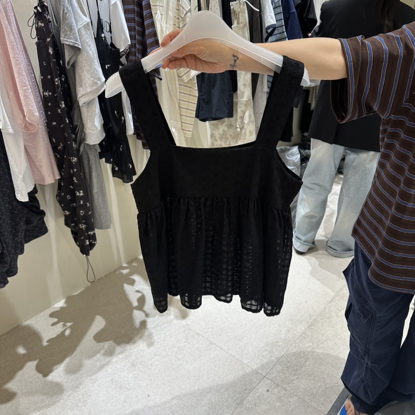 MOREMORE韓國東大門代購女裝新品休閑26夏季職業吊帶背心more more吊帶/背心