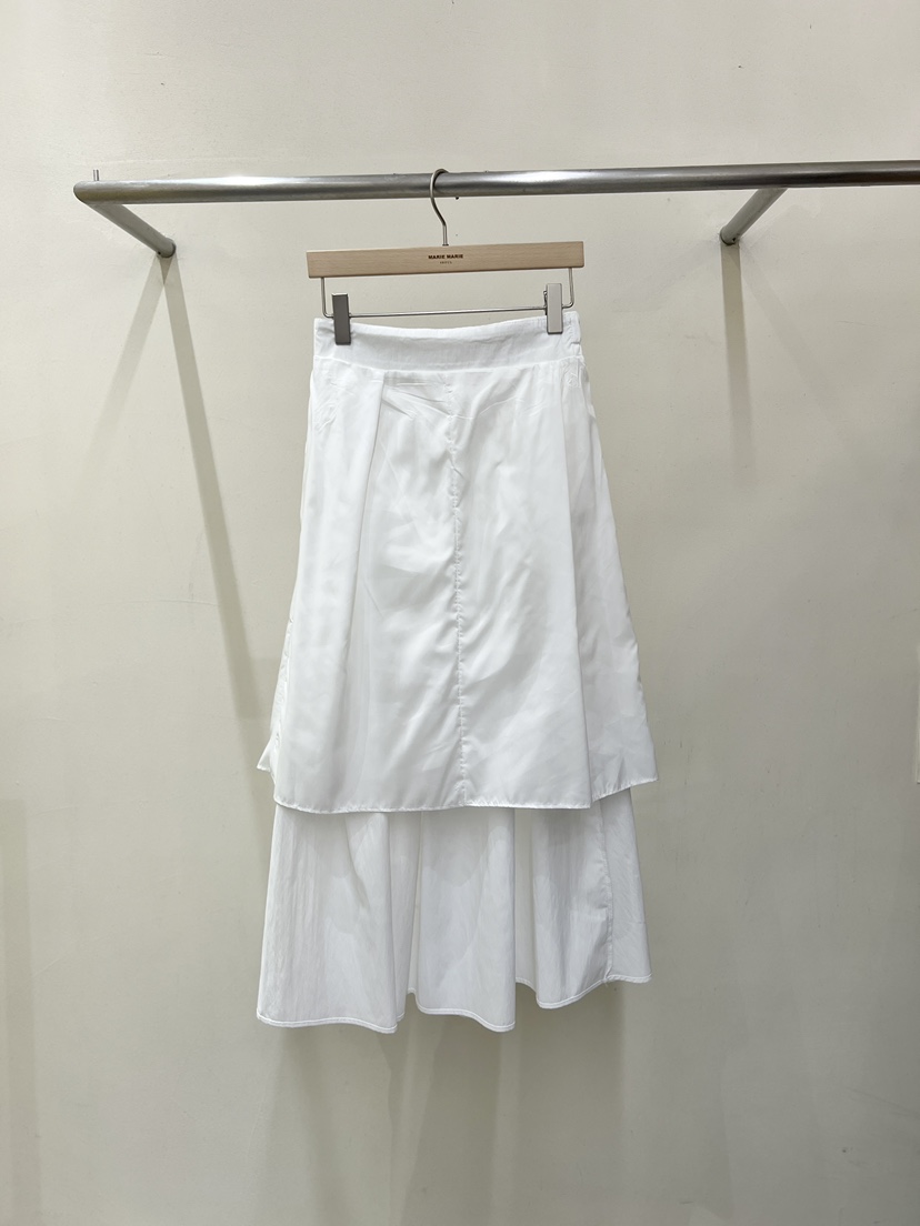 MARIE MARIE韓國東大門代購女士新品休閑26春夏長裙褶裥MARIE MARIE長裙