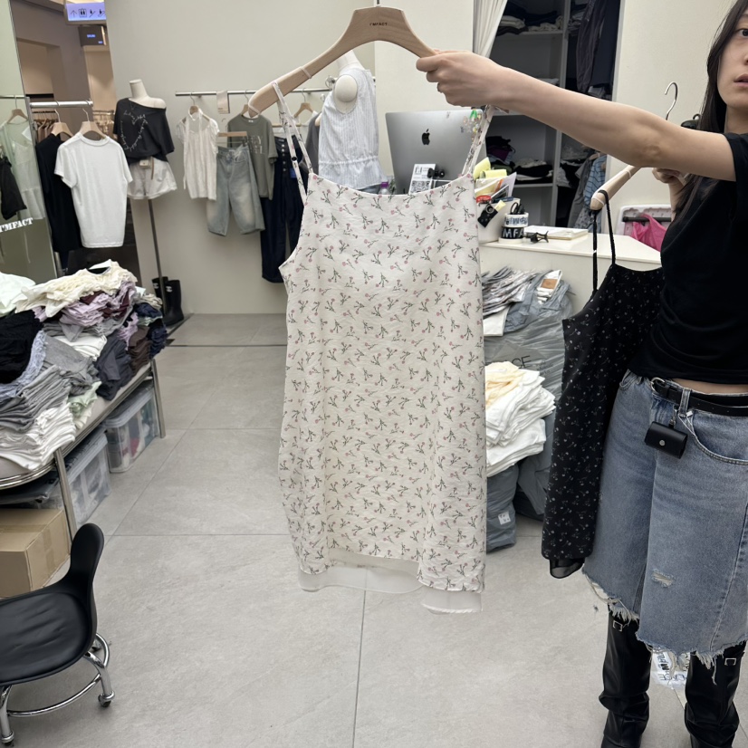 I MFACT東大門實拍韓國女裝新品26夏季休閑職業人氣連衣裙I MFACT連衣裙圖色2