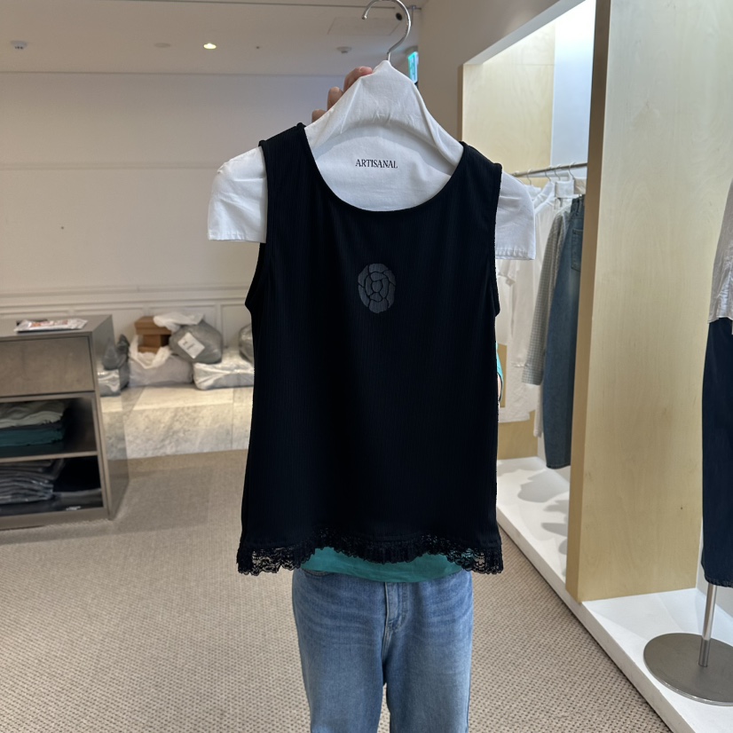 ARTISANAL韓國東大門直郵女士新品人氣職業26夏季吊帶背心刺繡ARTISANAL吊帶/背心圖色2