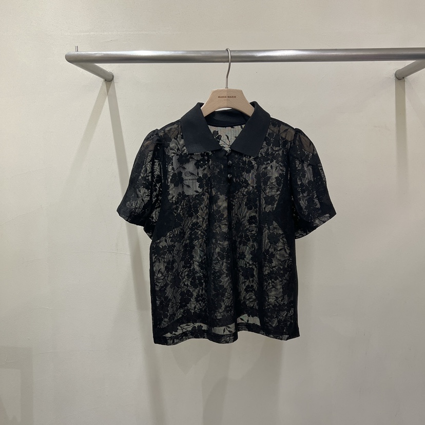 MARIE MARIE韓國直郵女士新品休閑26夏季襯衫蕾絲衫蕾絲MARIE MARIE襯衫/蕾絲衫圖色3