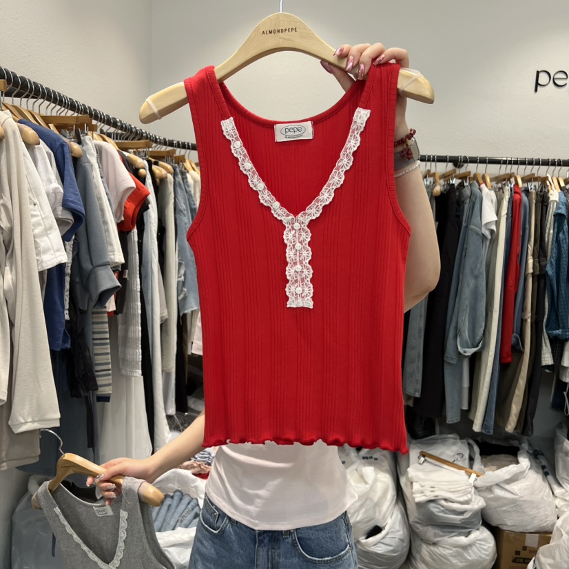 ALMOND PEPE韓國直郵女裝新品26夏季人氣時尚推薦吊帶背心ALMOND PEPE吊帶/背心圖色1