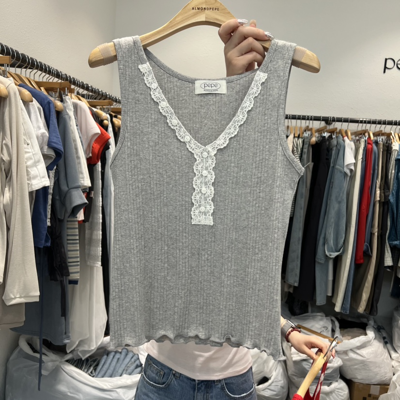 ALMOND PEPE韓國直郵女裝新品26夏季人氣時尚推薦吊帶背心ALMOND PEPE吊帶/背心圖色2