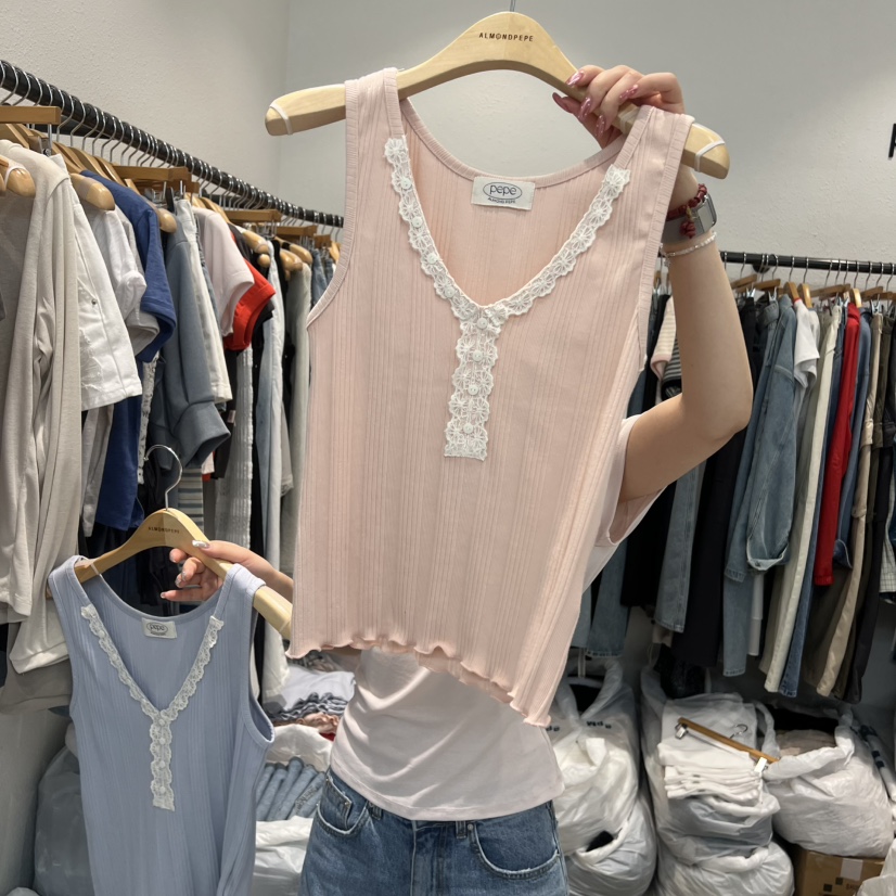 ALMOND PEPE韓國直郵女裝新品26夏季人氣時尚推薦吊帶背心ALMOND PEPE吊帶/背心圖色4