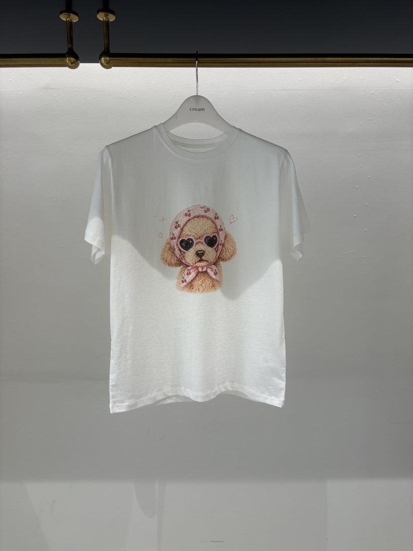 CREAM-P韓國東大門直郵女士新款26春夏推薦職業休閑人氣T恤CREAM-PT恤圖色2