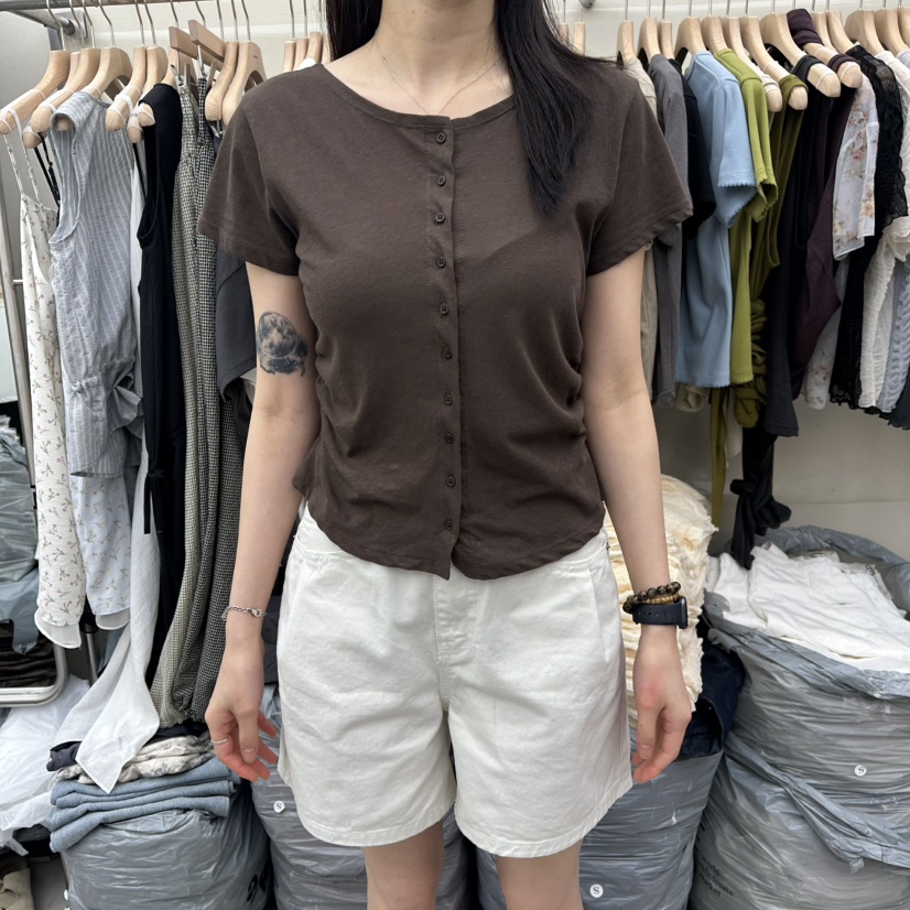 I MFACT韓國東大門代購女裝新款推薦職業26春夏26夏季T恤I MFACTT恤圖色2