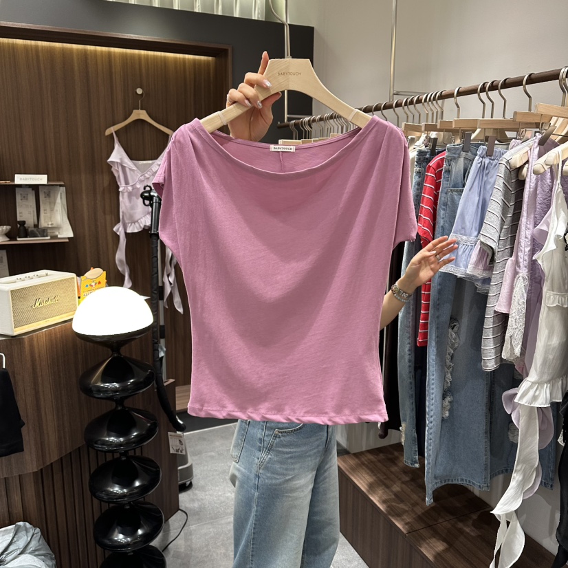BABYTOUCH韓國直郵女士新品職業休閑人氣時尚26夏季26春夏T恤BABYTOUCHT恤圖色1