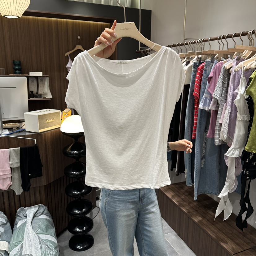 BABYTOUCH韓國直郵女士新品職業休閑人氣時尚26夏季26春夏T恤BABYTOUCHT恤圖色2
