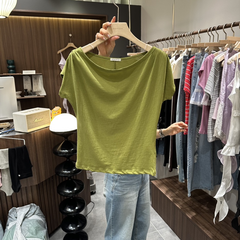 BABYTOUCH韓國直郵女士新品職業休閑人氣時尚26夏季26春夏T恤BABYTOUCHT恤圖色3