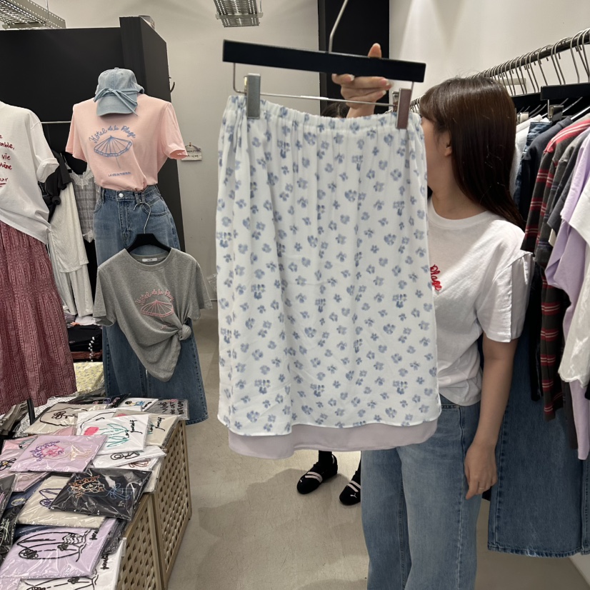 A.CES韓國東大門代購女裝新款26春夏26夏季半身裙中短裙A.CES半身裙/中短裙