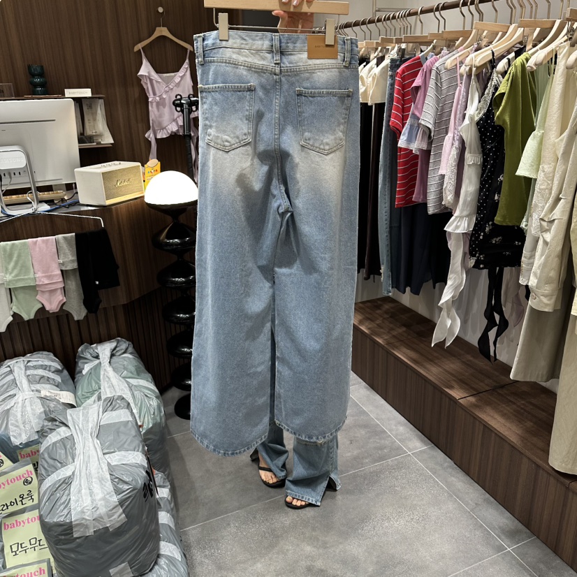 BABYTOUCH韓國直郵女士新品26春夏26夏季人氣時尚休閑牛仔褲BABYTOUCH牛仔褲