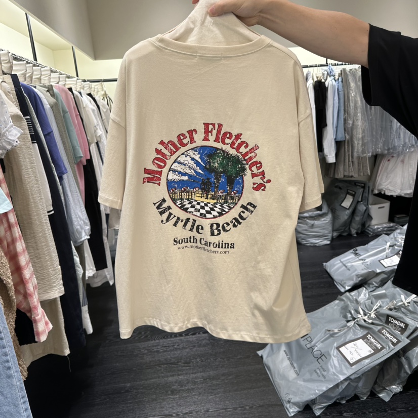 TOMGIRL韓國直郵實拍女士新品熱賣26春夏人氣26夏季職業T恤TOMGIRLT恤