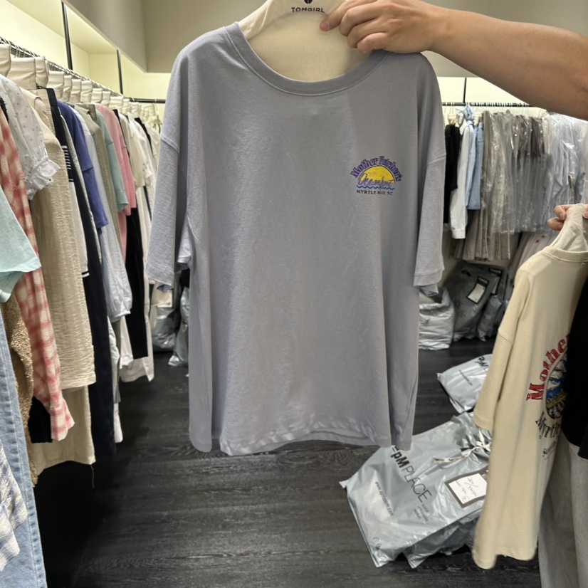 TOMGIRL韓國直郵實拍女士新品熱賣26春夏人氣26夏季職業T恤TOMGIRLT恤圖色2