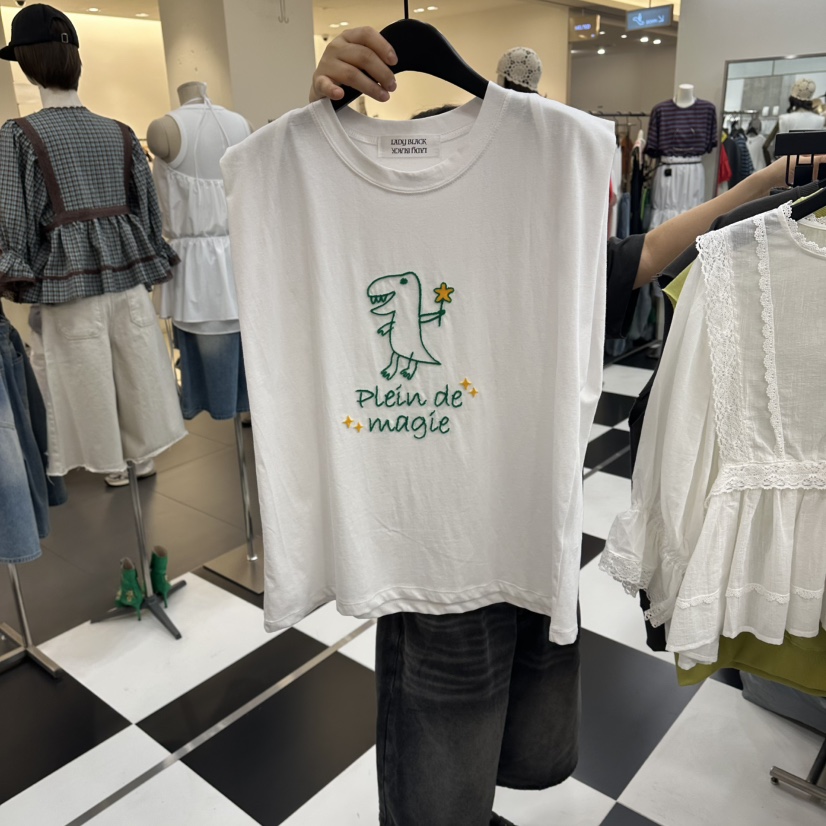 LADYBLACK/THE BLACK韓國東大門代購女士新品26夏季吊帶背心LADYBLACK/THE BLACK吊帶/背心圖色1