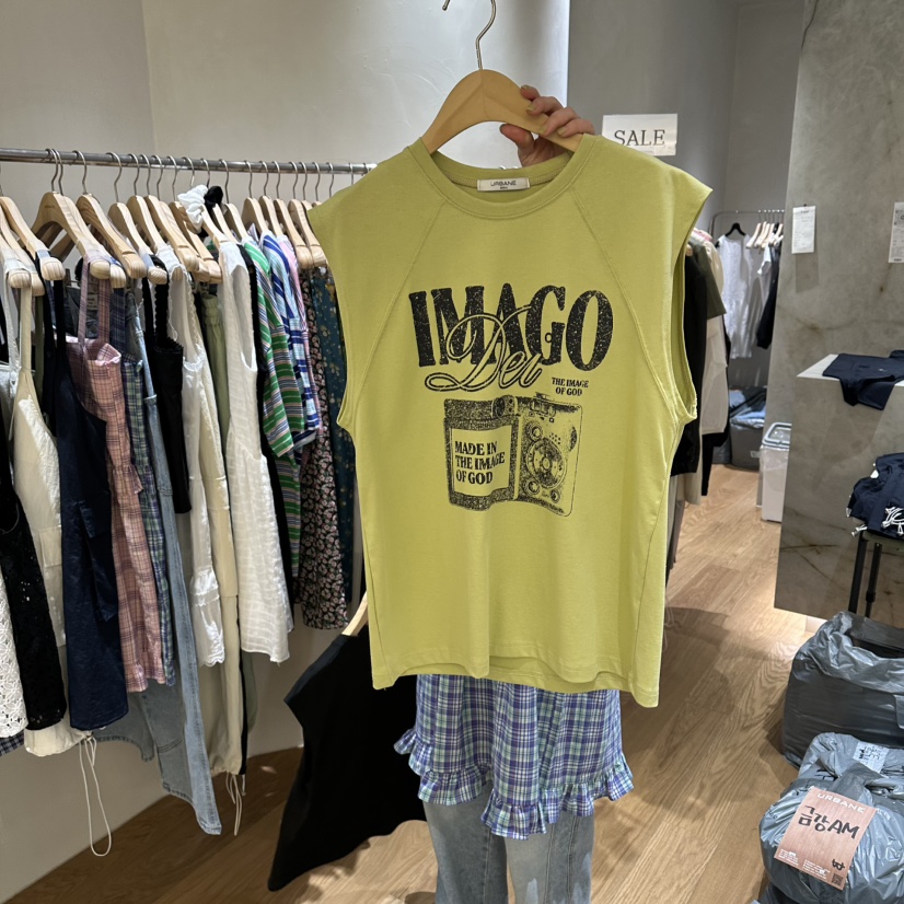 URBANE-P東大門實拍韓國女裝新款時尚休閑熱賣26春夏吊帶背心URBANE-P吊帶/背心圖色1