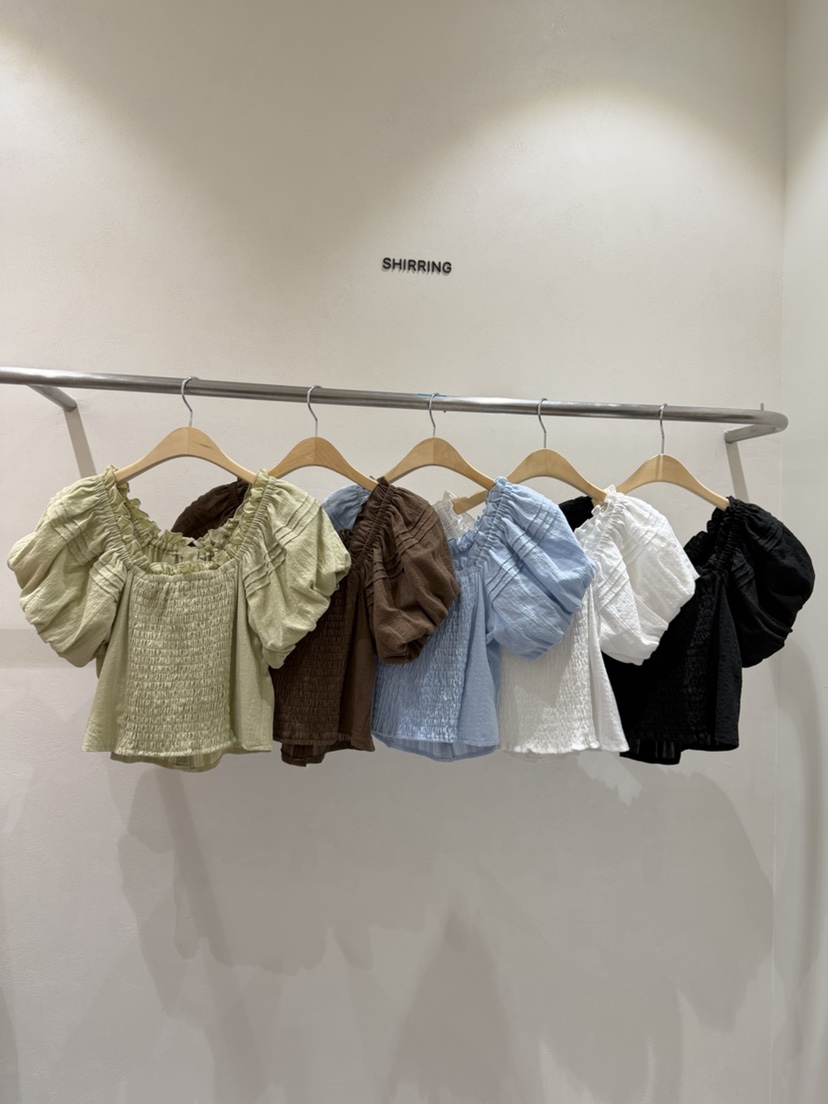 SHIRRING東大門實拍韓國女裝新款休閑熱賣職業襯衫蕾絲衫SHIRRING襯衫/蕾絲衫