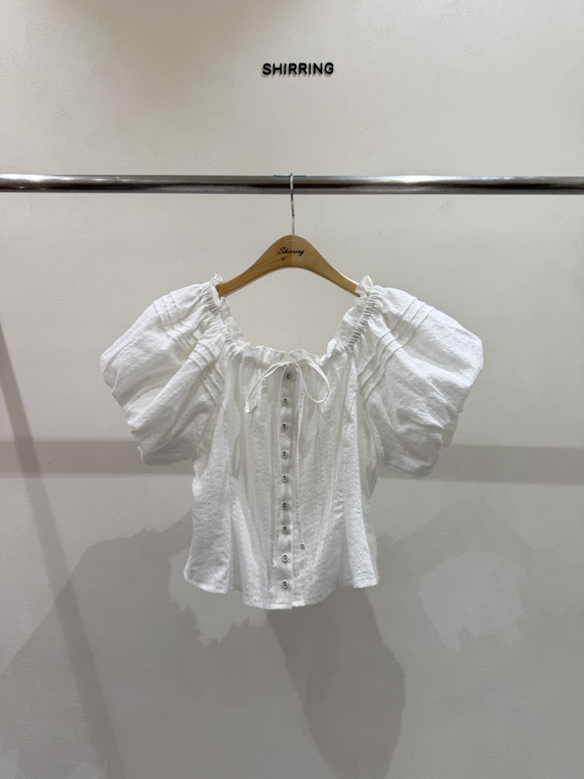 SHIRRING東大門實拍韓國女裝新款休閑熱賣職業襯衫蕾絲衫SHIRRING襯衫/蕾絲衫圖色3