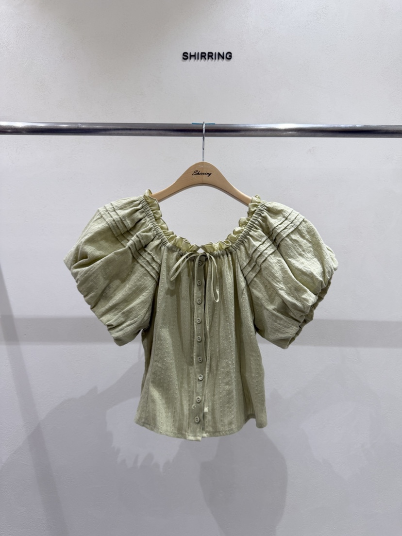 SHIRRING東大門實拍韓國女裝新款休閑熱賣職業襯衫蕾絲衫SHIRRING襯衫/蕾絲衫圖色4