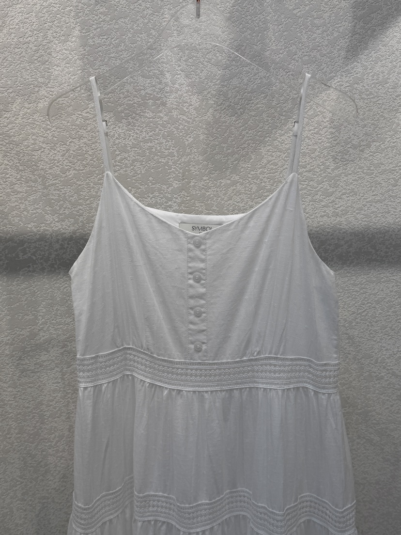 SYMBOL韓國直郵女士新品人氣推薦職業連衣裙刺繡紐扣長款SYMBOL連衣裙