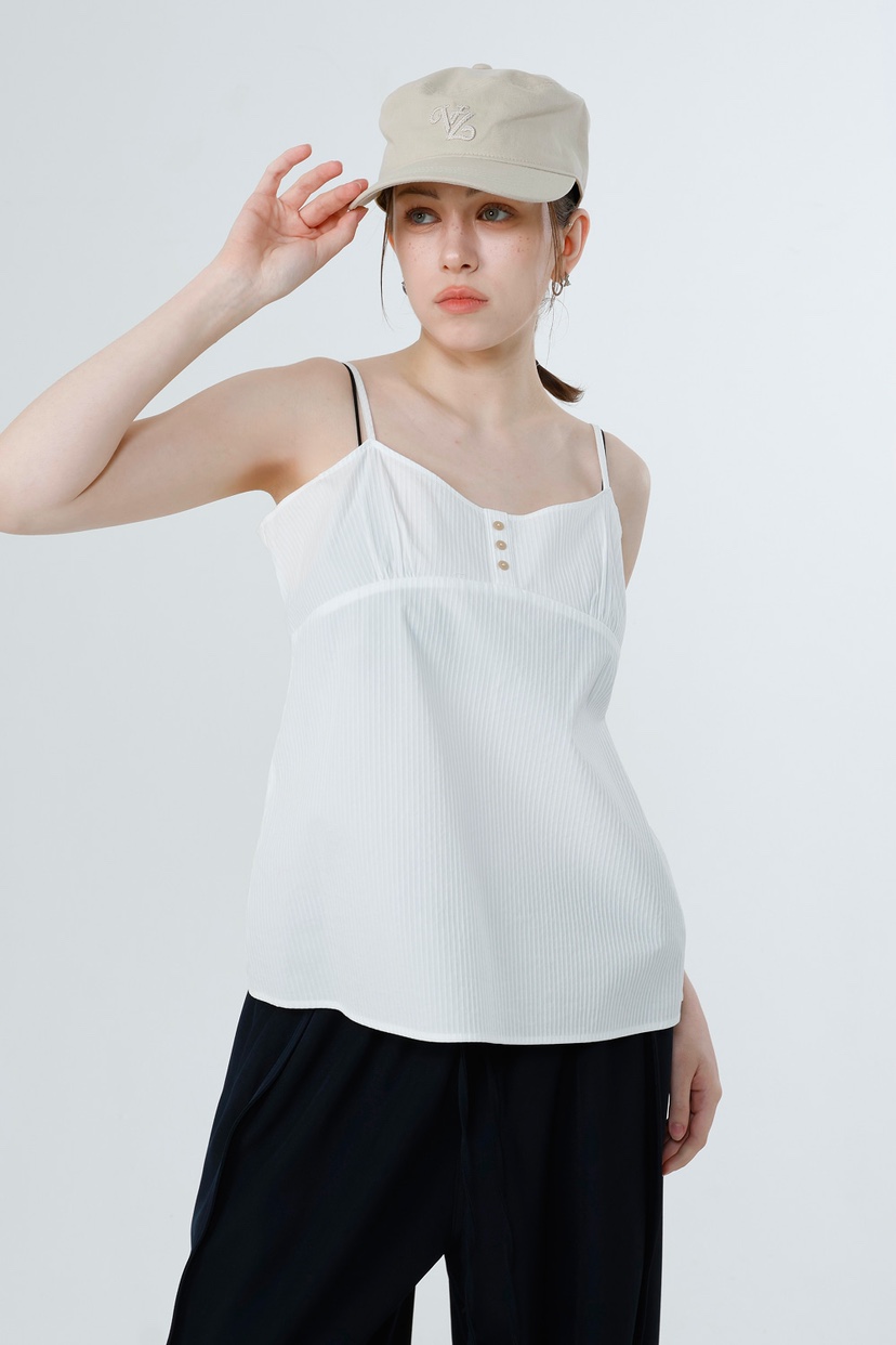 GENTLE B/LOVENTINA韓國代購女士新品職業吊帶背心條紋GENTLE B/LOVENTINA吊帶/背心