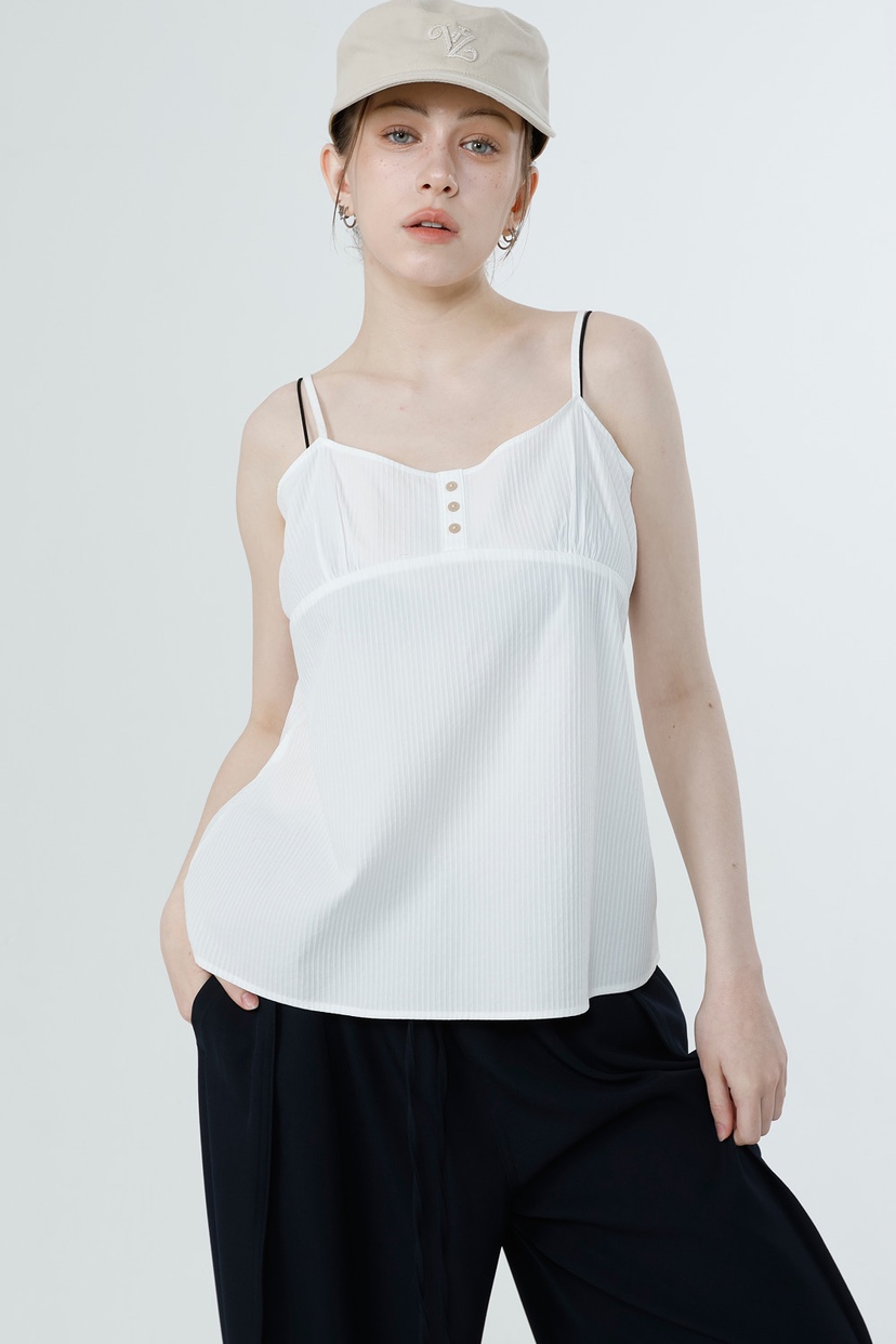 GENTLE B/LOVENTINA韓國代購女士新品職業吊帶背心條紋GENTLE B/LOVENTINA吊帶/背心