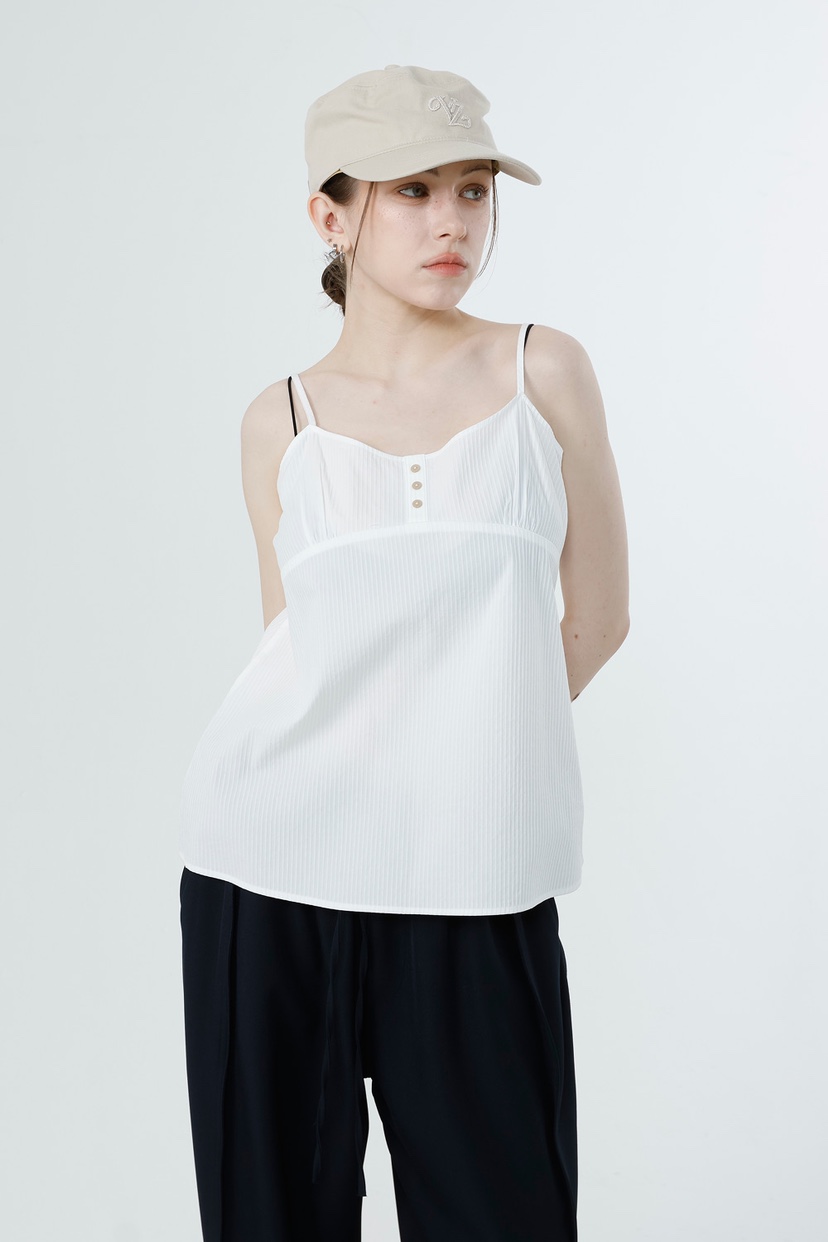 GENTLE B/LOVENTINA韓國代購女士新品職業吊帶背心條紋GENTLE B/LOVENTINA吊帶/背心