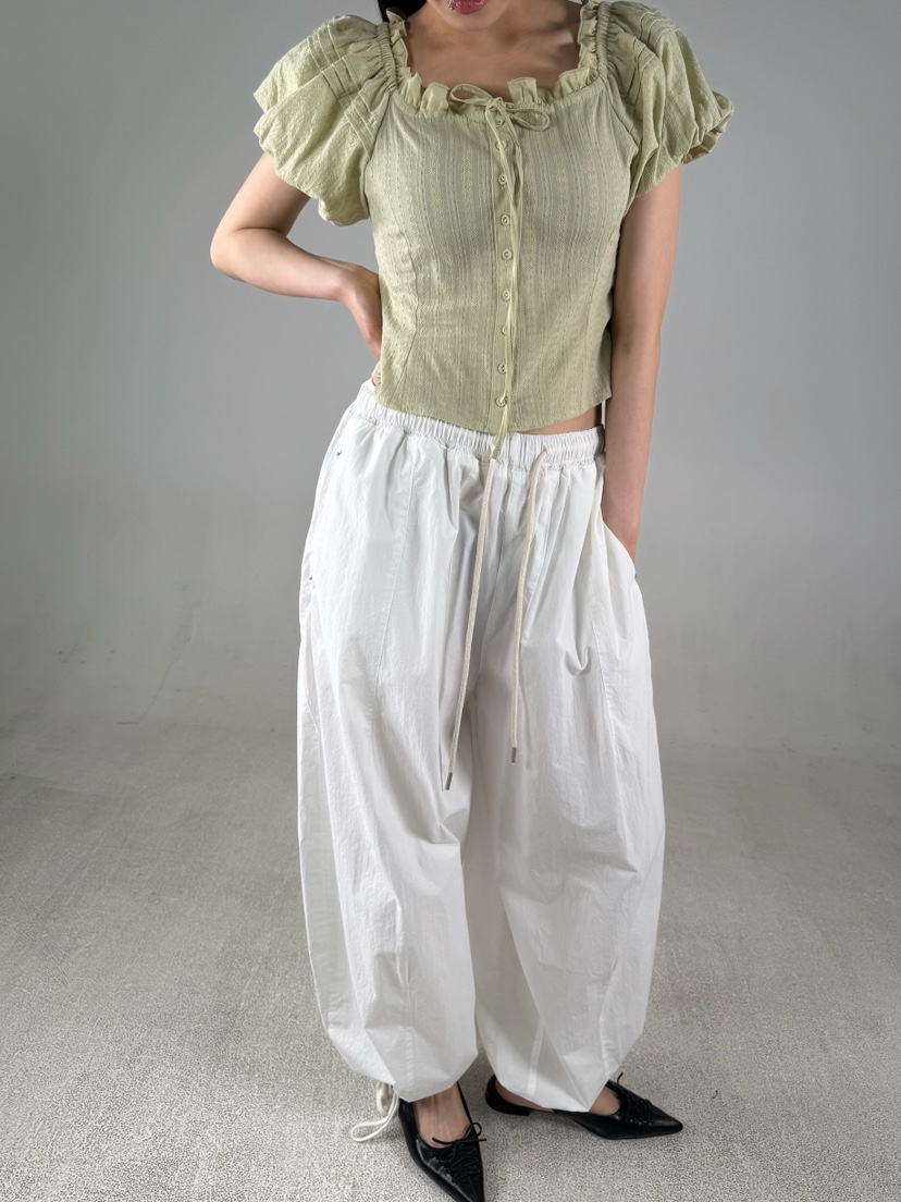 SHIRRING韓國直郵女士新品26夏季休閑職業熱賣時尚休閑褲SHIRRING休閑褲