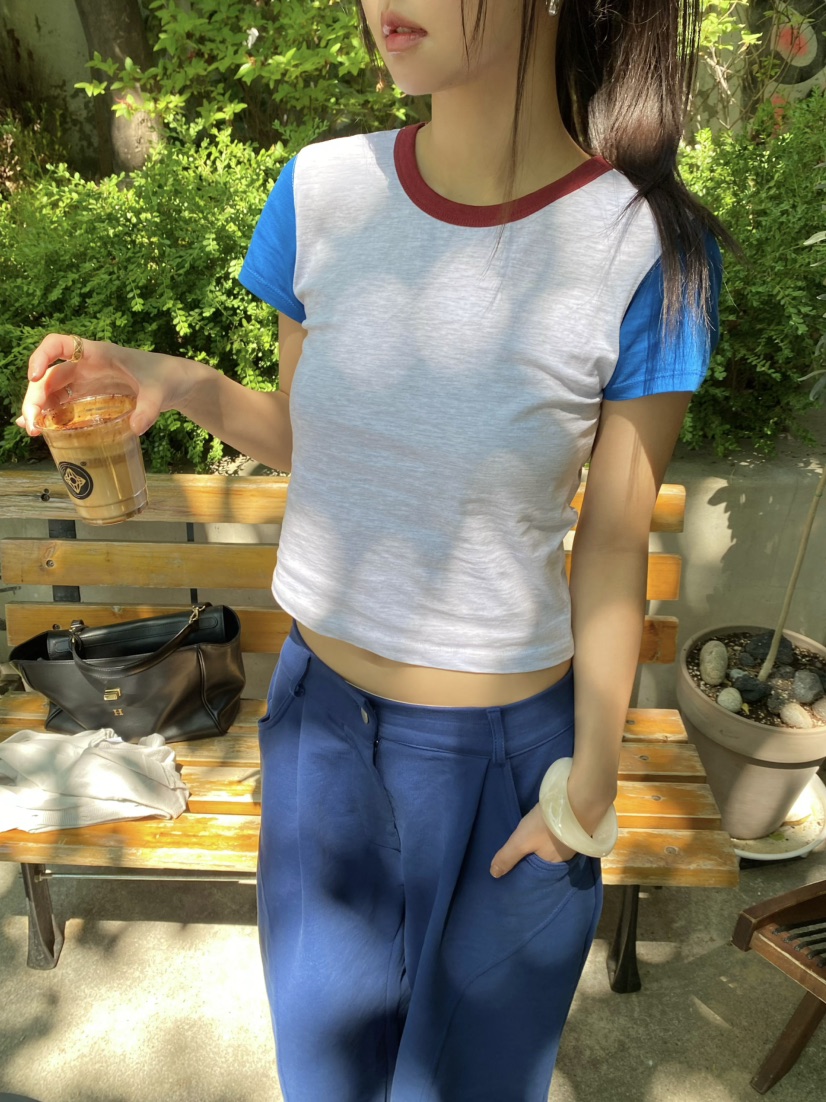 OUPPT韓國直郵女士新款推薦26春夏26夏季休閑時尚熱賣T恤OUPPTT恤圖色1