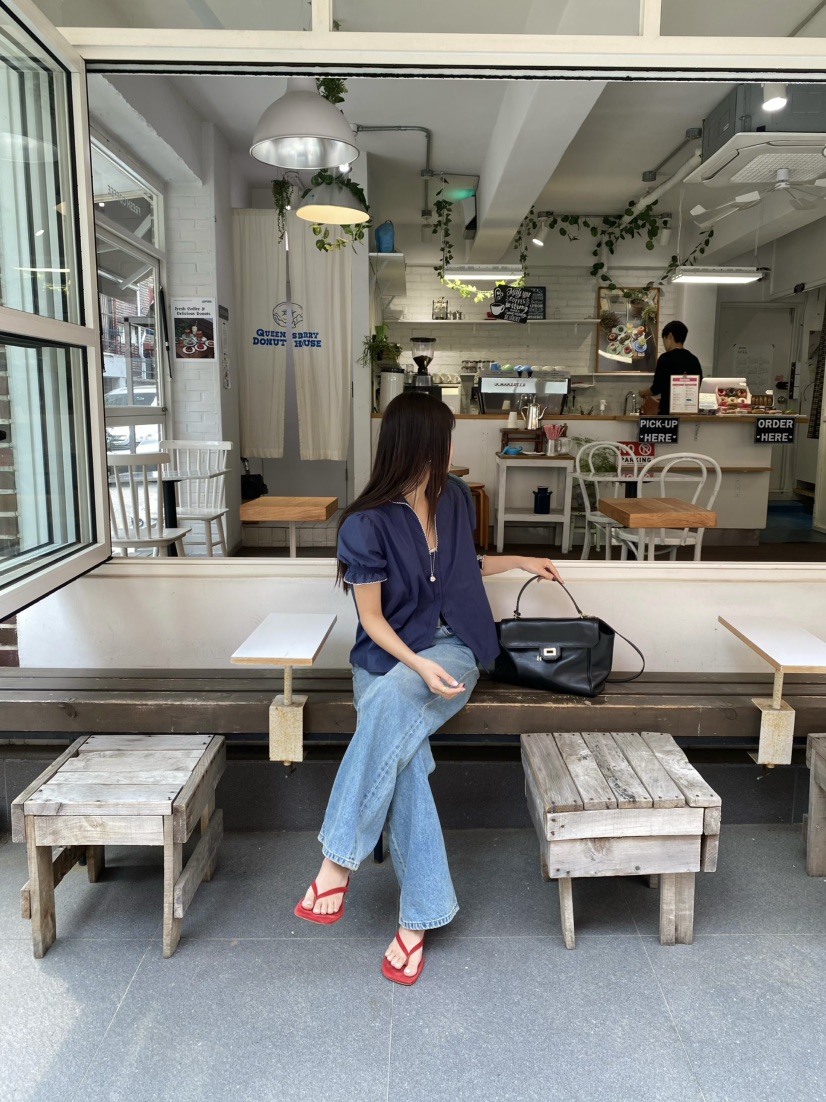 OUPPT韓國東大門直郵女裝新款26夏季時尚休閑人氣襯衫蕾絲衫OUPPT襯衫/蕾絲衫