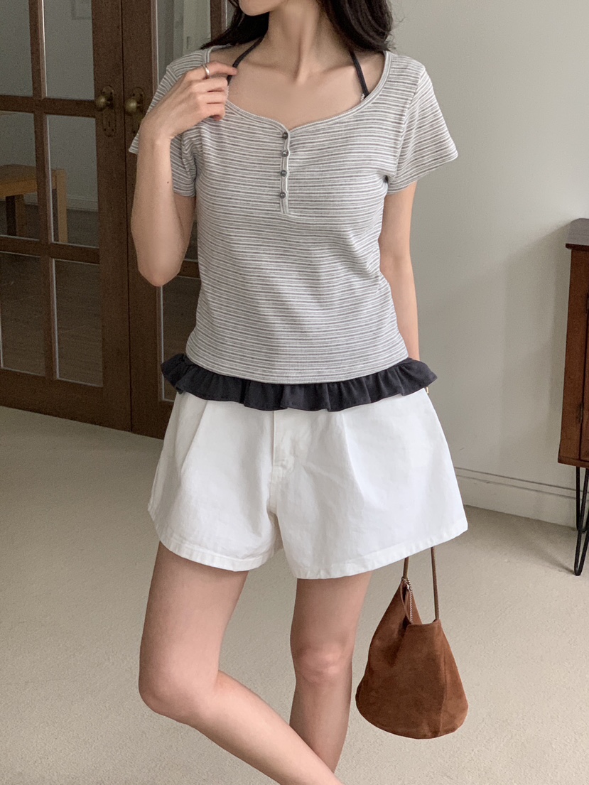 FORMSTUDIO/ATELIENNE韓國直郵實拍女裝新款26春夏短褲棉FORMSTUDIO/ATELIENNE短褲