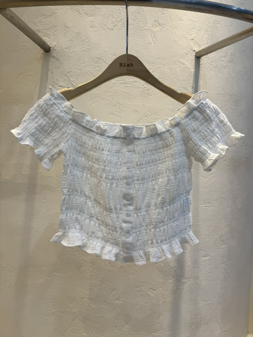 RIAH韓國東大門直郵女裝新款熱賣時尚26春夏襯衫蕾絲衫紗布RIAH襯衫/蕾絲衫圖色2