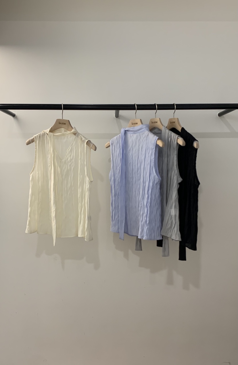 LA CREME韓國直郵實拍女士新品推薦時尚休閑人氣吊帶背心LA CREME吊帶/背心