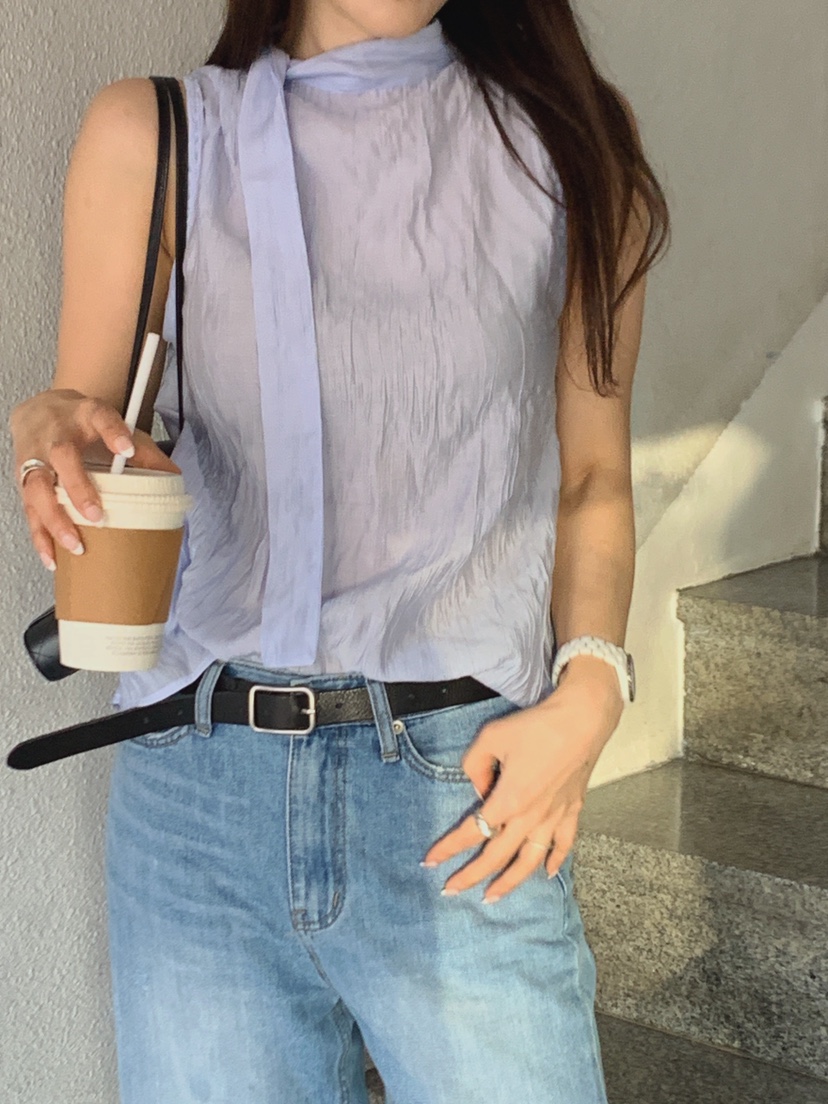 LA CREME韓國直郵實拍女士新品推薦時尚休閑人氣吊帶背心LA CREME吊帶/背心