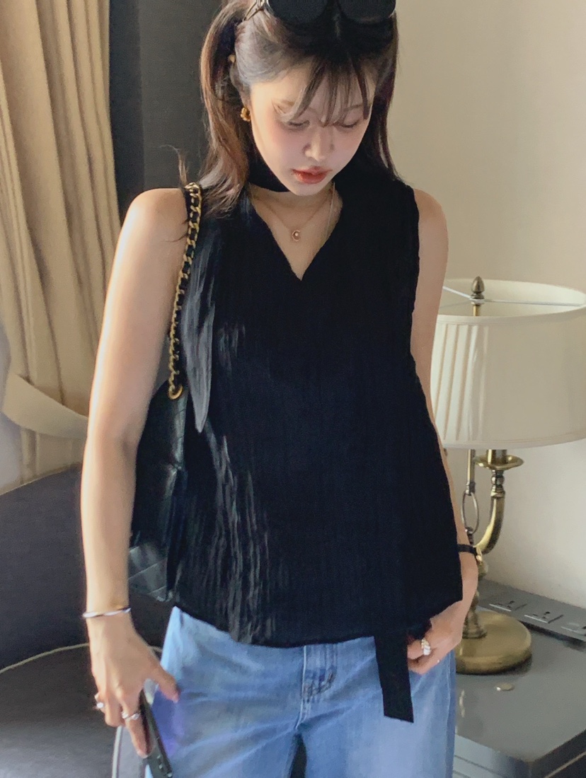 LA CREME韓國直郵實拍女士新品推薦時尚休閑人氣吊帶背心LA CREME吊帶/背心