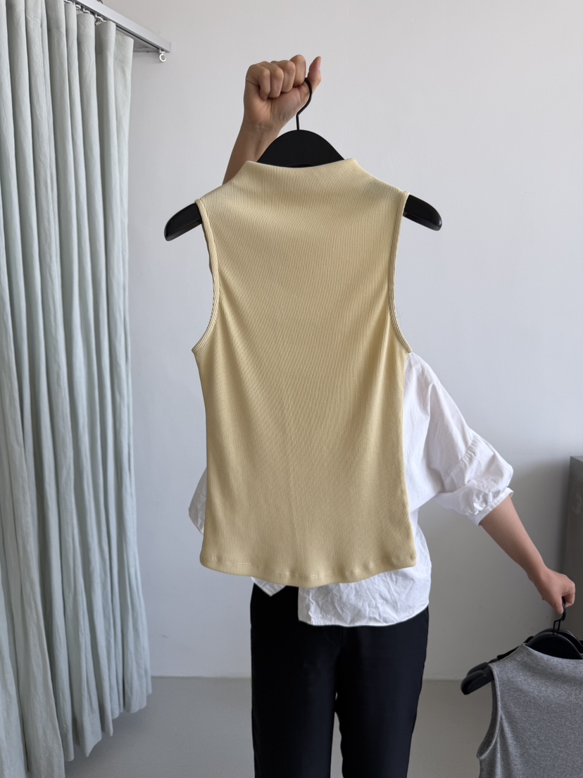 ARKIE/TAF韓國直郵女士新款26春夏推薦人氣吊帶背心高領ARKIE/TAF吊帶/背心圖色1