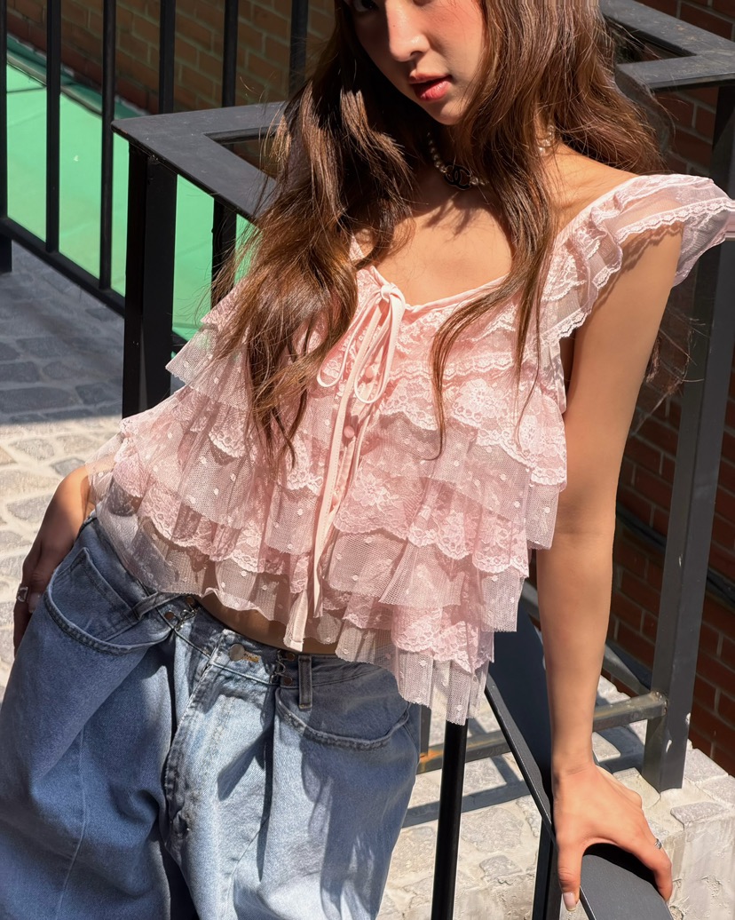 LOVE PULL韓國代購女裝新款26夏季職業人氣熱賣吊帶背心LOVE PULL吊帶/背心
