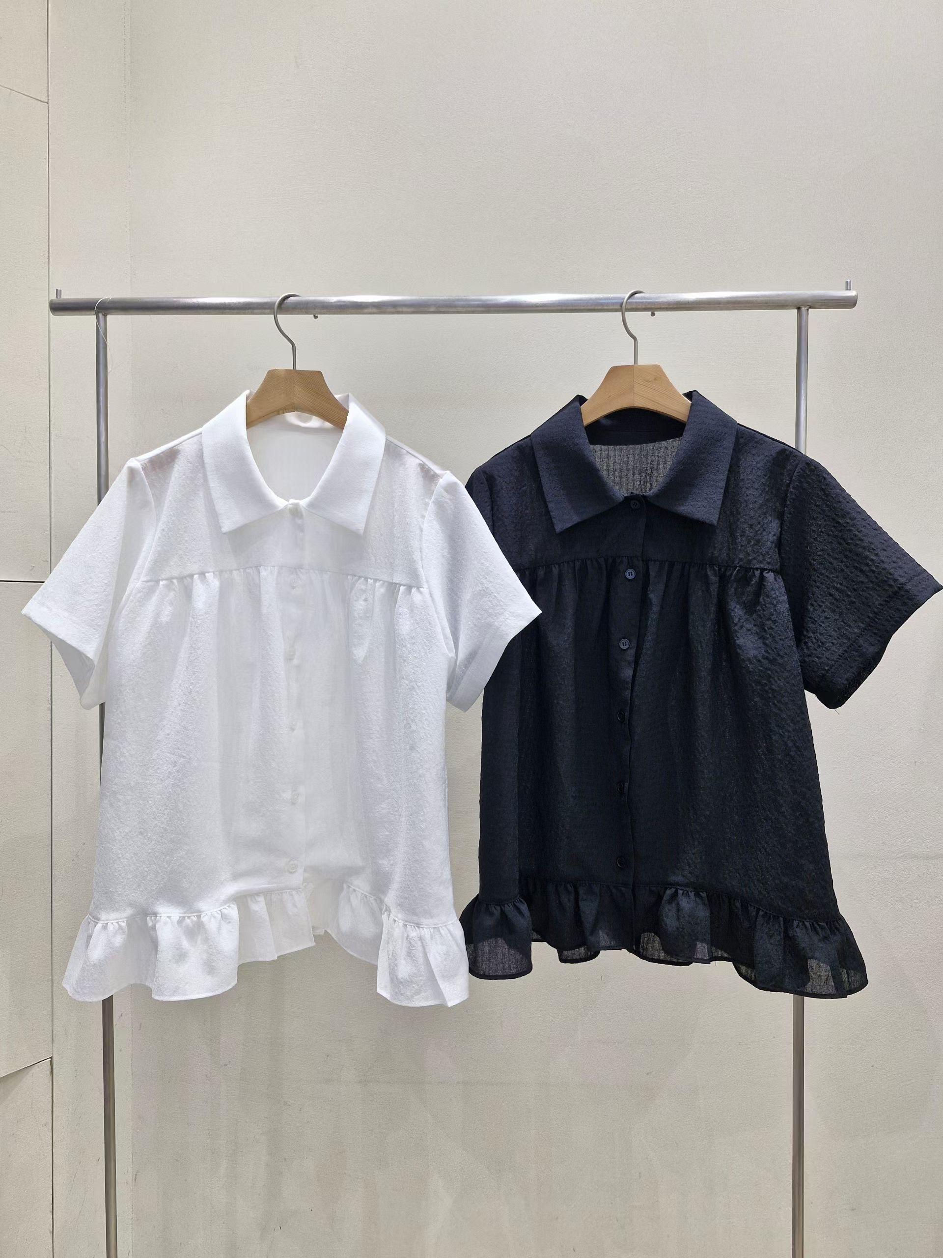 IF U-이퓨-T韓國東大門代購女裝新款休閑時尚襯衫蕾絲衫IF U襯衫/蕾絲衫
