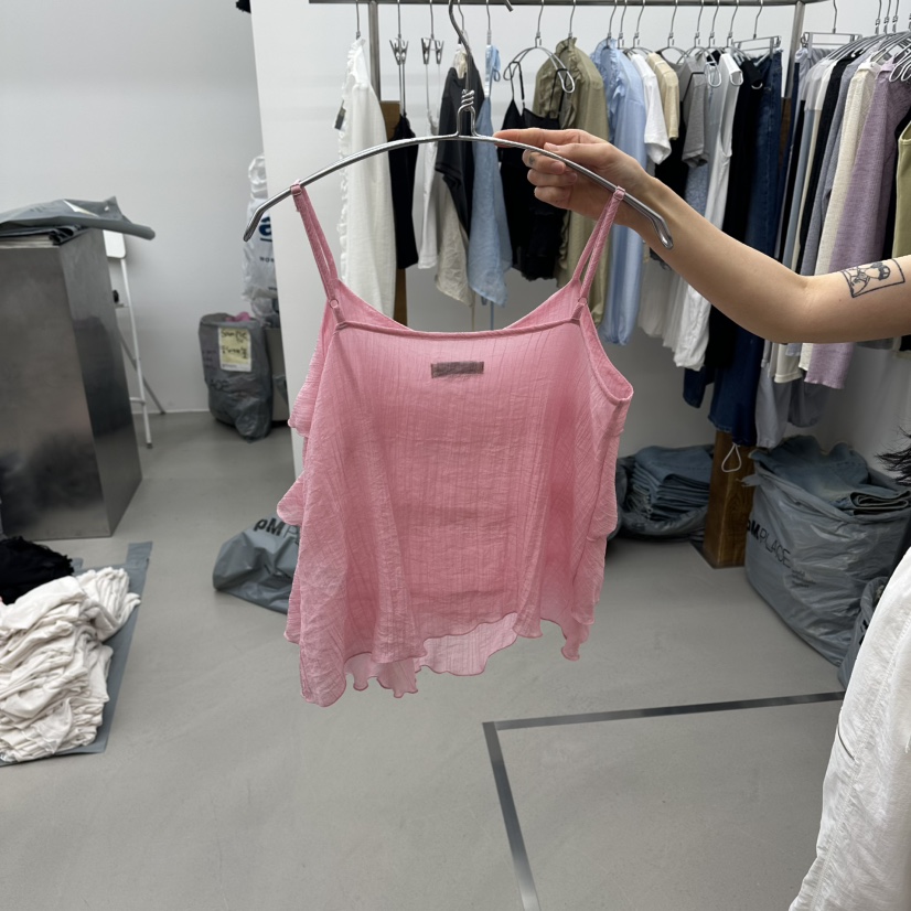 ENHANCE韓國直郵女裝新款熱賣人氣職業休閑吊帶背心不含圍巾ENHANCE/HOPESMORE吊帶/背心