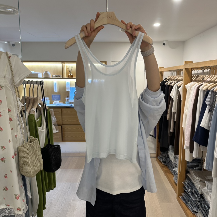 ROUNDER韓國代購女裝新款26春夏休閑人氣熱賣時尚吊帶背心ROUNDER吊帶/背心圖色1