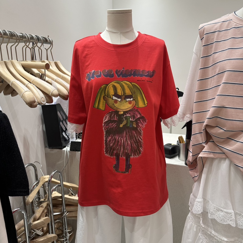MINI UNNI韓國直郵女裝新品推薦26夏季職業休閑人氣26春夏T恤MINI UNNIT恤圖色3